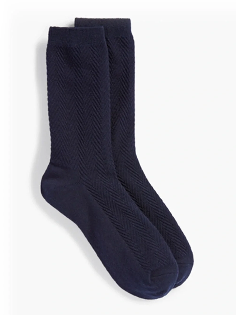 Talbots Indigo Heather & Navy Trouser Socks ~ Three Pairs Total
